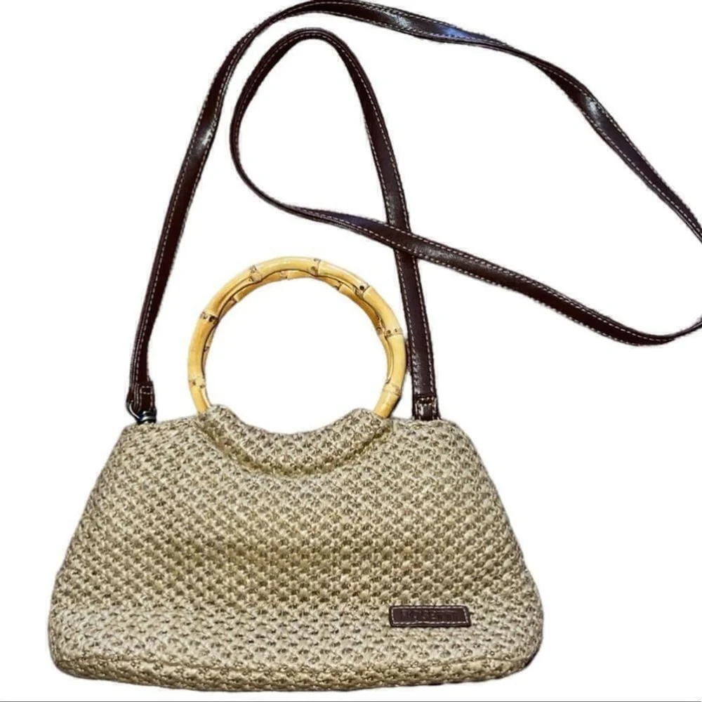 Rosetti | Cream Crocheted Purse with Bamboo handles - Picture 8 of 9